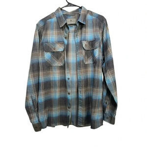 Royal Robbins Plaid Flannel Casual Shirt Size Medium